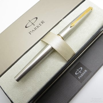 Parker 45 Stainless Steel CT Roller Kalem | İsme Özel Kalem | Hediyelik Kalem