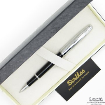 Scrikss 39 Siyah Krom Roller Kalem | Scrikss Kalem | İsme Özel Kalem | Hediyelik Kalem