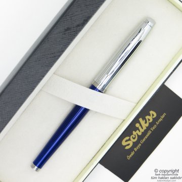Scrikss 39 Lacivert Krom Roller Kalem | Scrikss Kalem | İsme Özel Kalem | Hediyelik Kalem