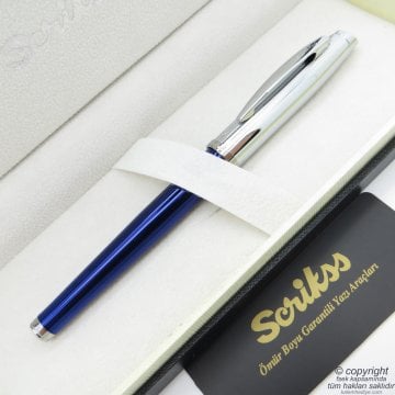 Scrikss 39 Lacivert Krom Roller Kalem | Scrikss Kalem | İsme Özel Kalem | Hediyelik Kalem
