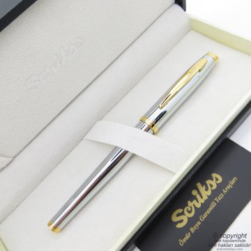 Scrikss 39 Gold Krom Roller Kalem | Scrikss Kalem | İsme Özel Kalem | Hediyelik Kalem