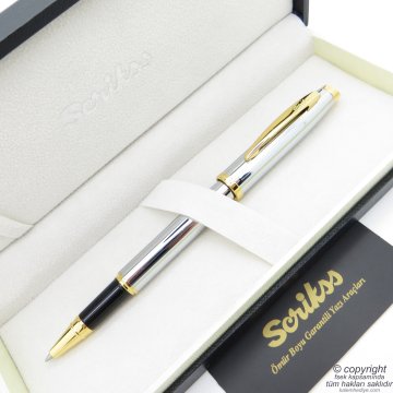 Scrikss 39 Gold Krom Roller Kalem | Scrikss Kalem | İsme Özel Kalem | Hediyelik Kalem