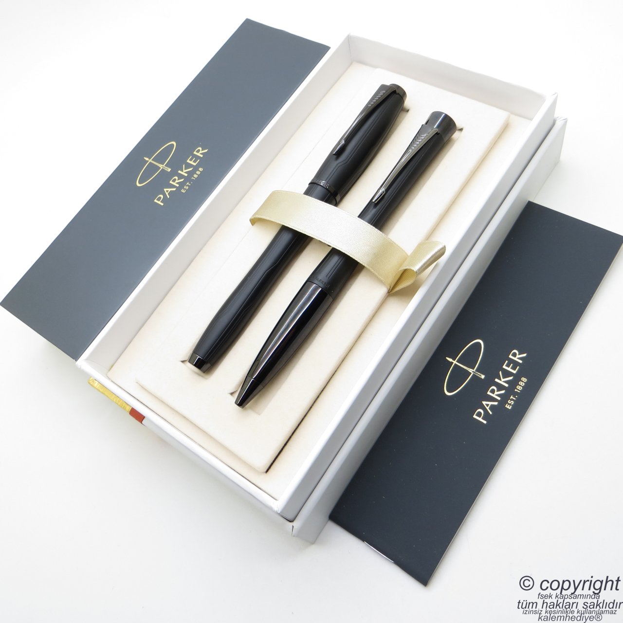 Parker Urban Premium Mat Siyah Roller Kalem + Tükenmez Kalem Set | İsme Özel Kalem | Hediyelik Kalem