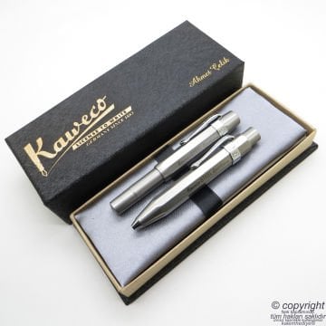 Kaweco Steel Sport Kalem Seti | Dolma Kalem + Tükenmez Kalem Set | İsme Özel Kalem