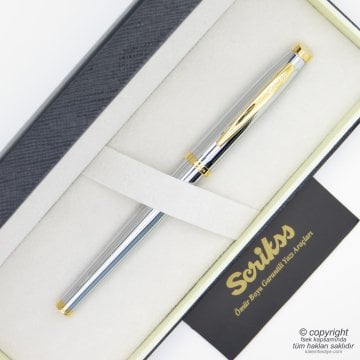 Scrikss 39 Gold Krom Dolma Kalem | Scrikss Kalem | İsme Özel Kalem | Hediyelik Kalem