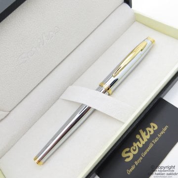 Scrikss 39 Gold Krom Dolma Kalem | Scrikss Kalem | İsme Özel Kalem | Hediyelik Kalem