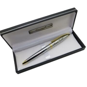 Signator® M575 Gold Krom Tükenmez Kalem | İsme Özel Kalem | Hediyelik Kalem