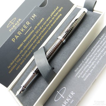 Parker IM Premium Titanyum Kurşun Gri Dolma Kalem | İsme Özel Kalem