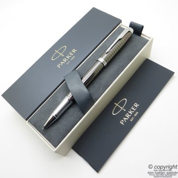 Parker IM Premium Titanyum Kurşun Gri Roller Kalem | İsme Özel Kalem