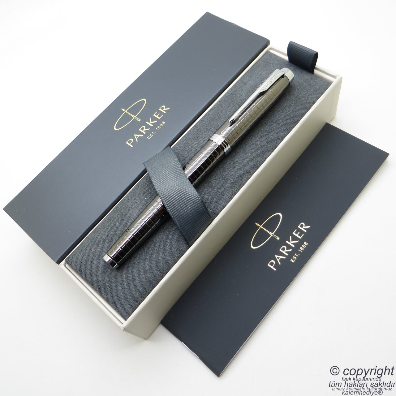 Parker IM Premium Titanyum Kurşun Gri Roller Kalem | İsme Özel Kalem