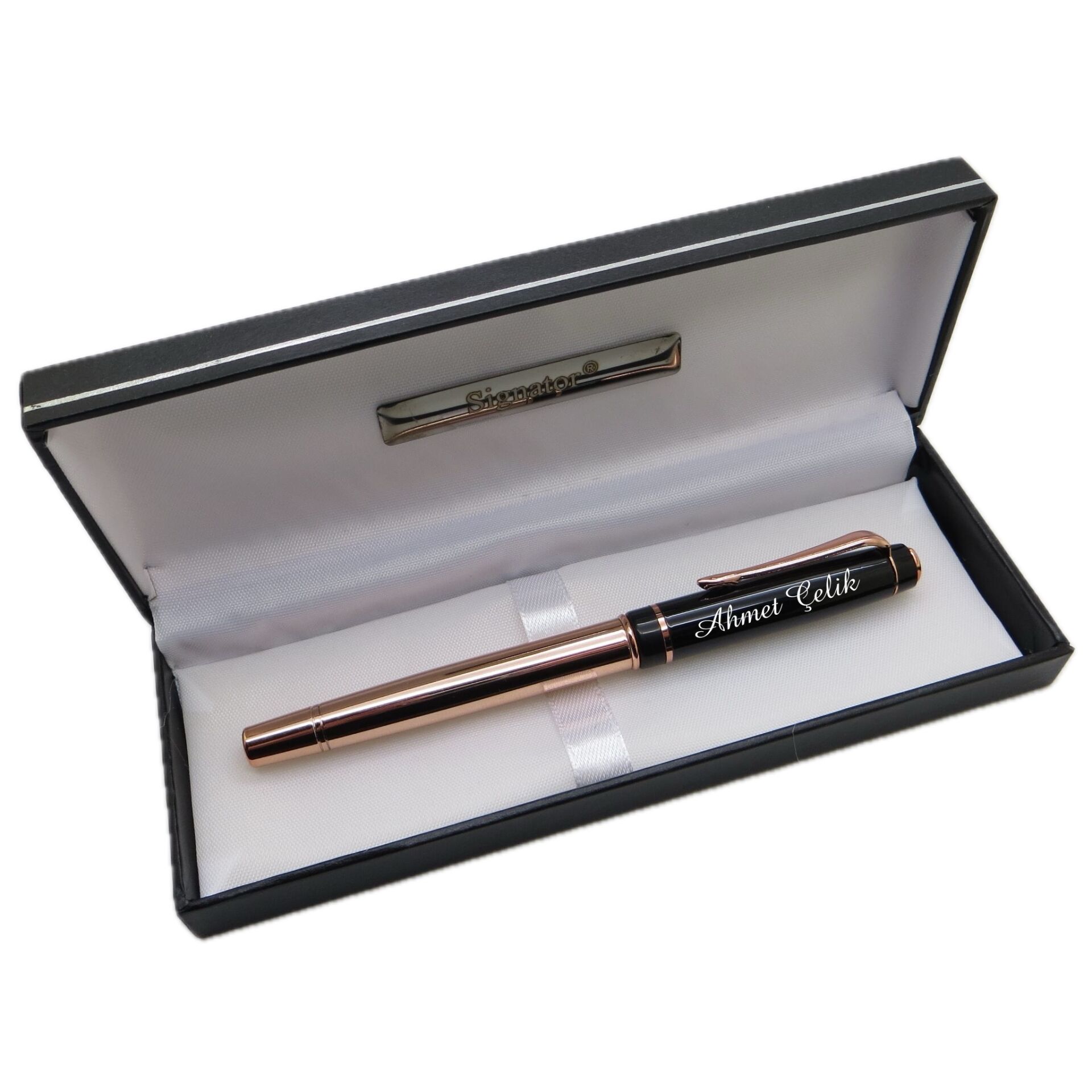 Signator® M580 Bakır Black Roller Kalem | İsme Özel Kalem | Hediyelik Kalem