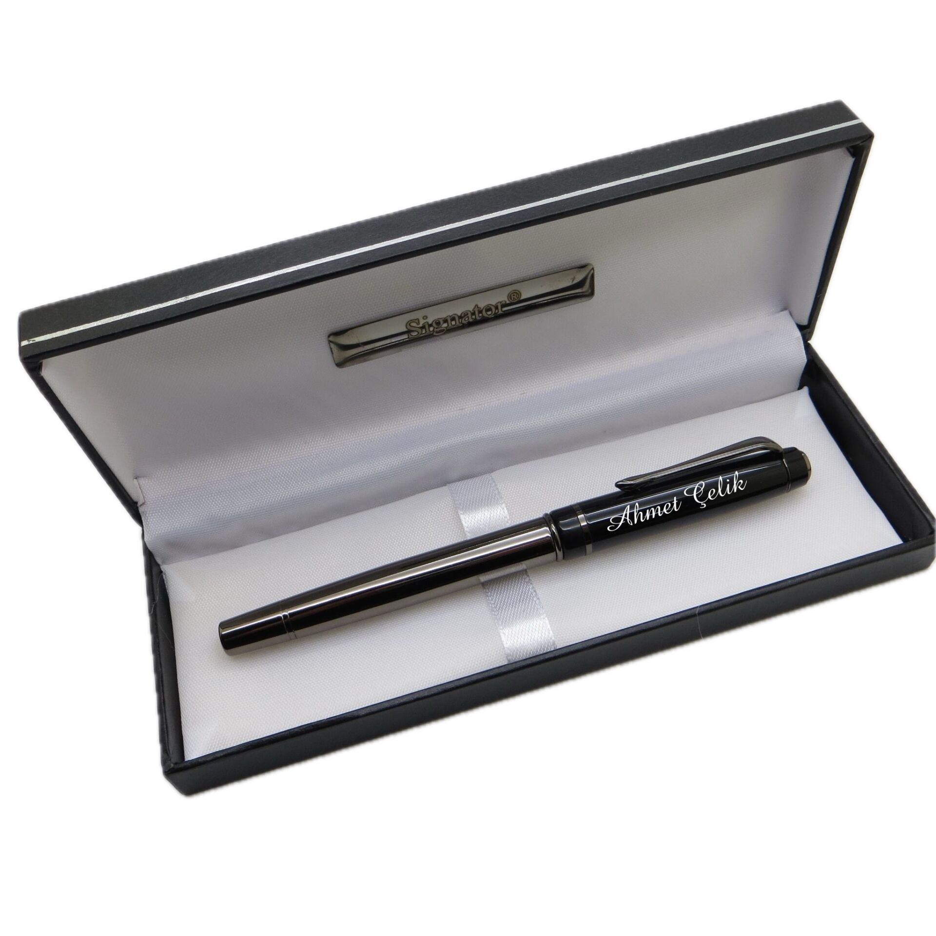 Signator® M581 Titanyum Black Roller Kalem | İsme Özel Kalem | Hediyelik Kalem
