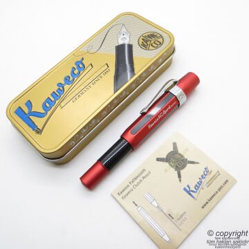Kaweco 10000358 Ac Sport Dolma Kalem Kırmızı-Siyah Medium Uç | İsme Özel Kalem