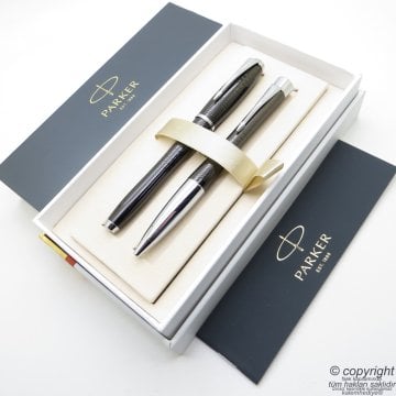 Parker Urban Premium Abanoz Siyah Dolma Kalem + Tükenmez Kalem Set | Parker Urban Premium| İsme Özel Kalem | Hediyelik Kalem