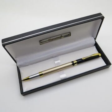 Signator® M592 Slim Gold Siyah Roller Kalem | İsme Özel Kalem | Hediyelik Kalem