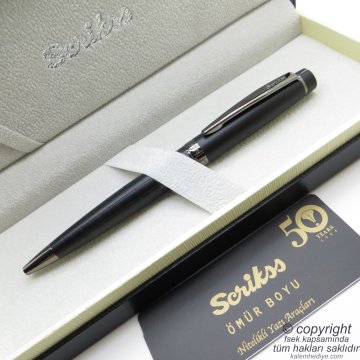 Scrikss 38 Mat Siyah Tükenmez Kalem | Scrikss Kalem | İsme Özel Kalem | Hediyelik Kalem