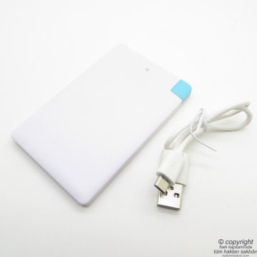 WG-25 Kişiye Özel Powerbank 2500mAh/3.7V Lithium Polymer | İsme Özel Powerbank | Hediyelik Teknoloji Ürünü