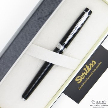 Scrikss 38 Siyah Krom Roller Kalem | Scrikss Kalem | İsme Özel Kalem | Hediyelik Kalem