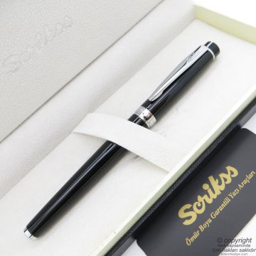 Scrikss 38 Siyah Krom Roller Kalem | Scrikss Kalem | İsme Özel Kalem | Hediyelik Kalem