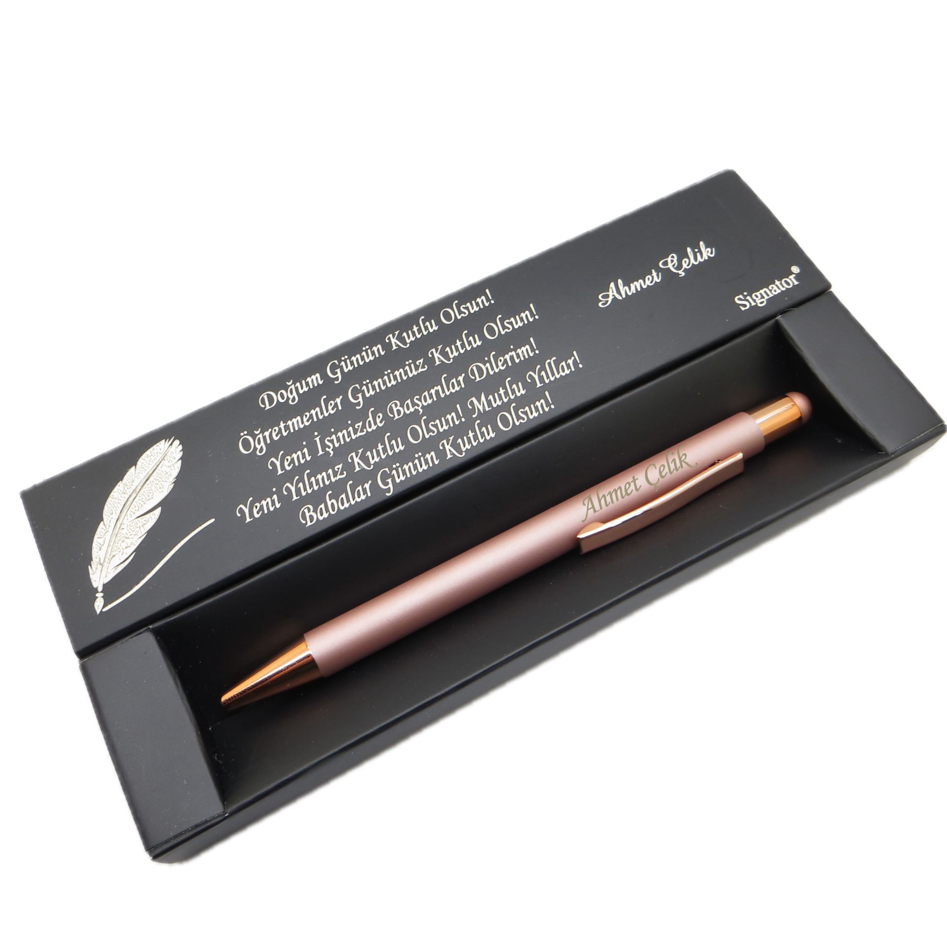 Signator® C478 Saten Rose Gold Tükenmez Kalem | İsme Özel Kalem | Hediyelik Kalem
