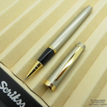 Scrikss 38 Saten Altın Roller Kalem | Scrikss Kalem | İsme Özel Kalem | Hediyelik Kalem