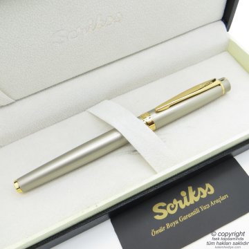 Scrikss 38 Saten Altın Roller Kalem | Scrikss Kalem | İsme Özel Kalem | Hediyelik Kalem