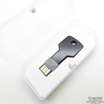 PG-82S Kişiye Özel 16Gb. Anahtar Usb Bellek Metal Mat Siyah | İsme Özel Usb Bellek | Hediyelik Usb Flash Bellek