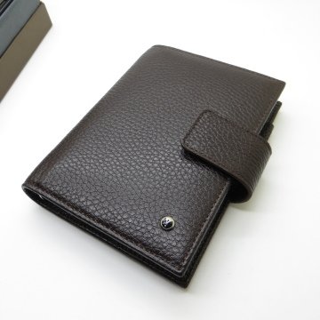 Scrikss Hakiki Deri 15x11 Organizer Flötr Kahve + Touch Kalem | İsme Özel