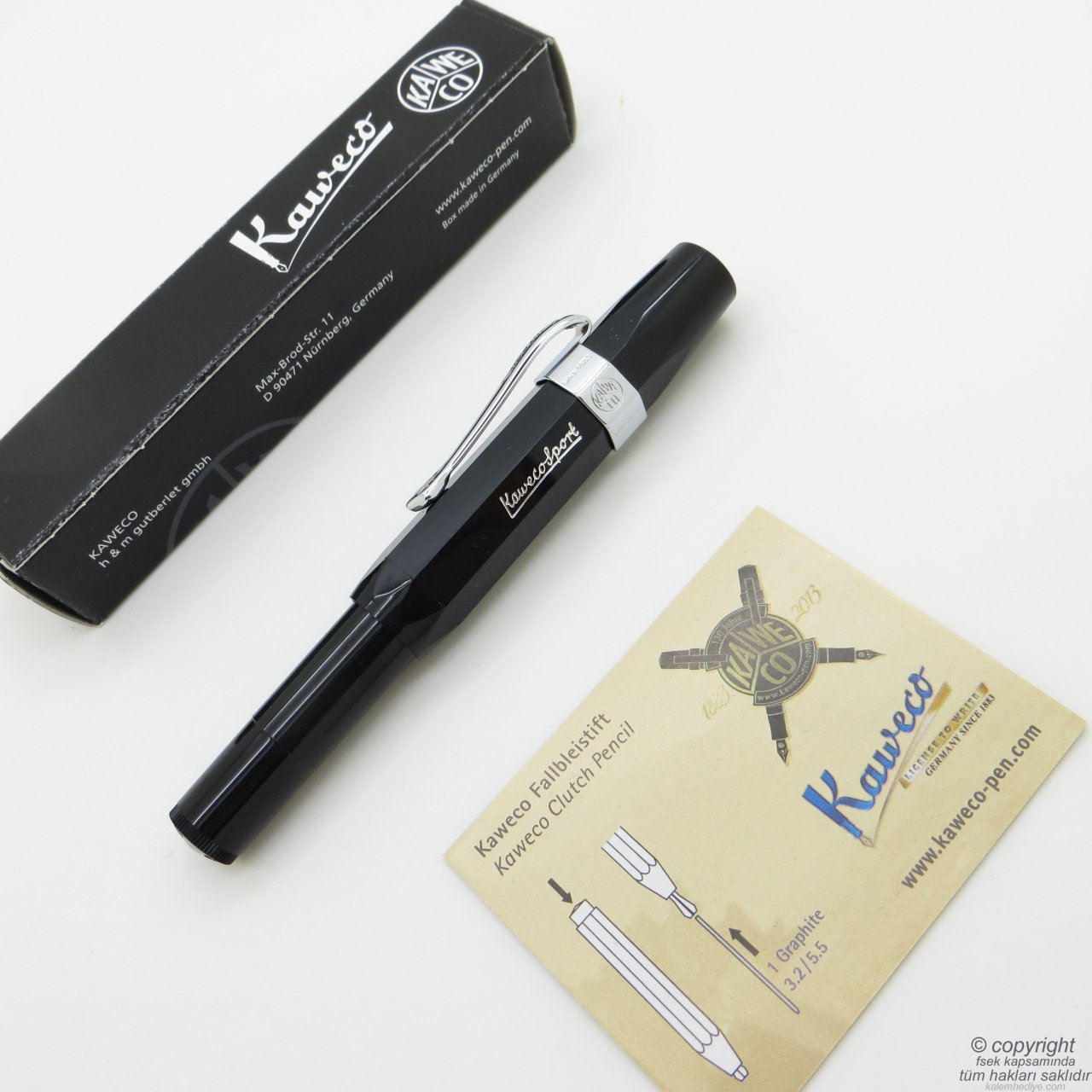 Kaweco 10000230 Klasik Sport Kaligrafi 1.1 mm Dolma Kalem Siyah | İsme Özel Kalem