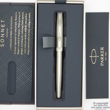 Parker Sonnet SS CT Dolma Kalem | Parker Kalem | İsme Özel Kalem | Hediyelik Kalem