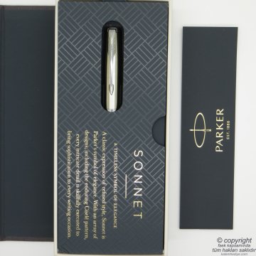 Parker Sonnet SS CT Dolma Kalem | Parker Kalem | İsme Özel Kalem | Hediyelik Kalem