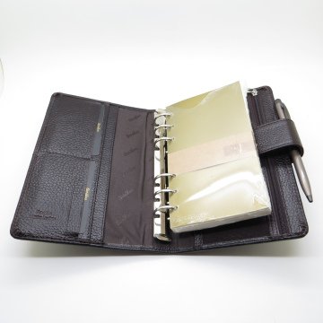 Scrikss Hakiki Deri 20x14 Organizer Flötr Kahve + Kalem | İsme Özel