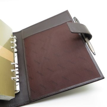 Scrikss Hakiki Deri 24x19 A5 Organizer Yumuşak Deri Kahve + Kalem | İsme Özel