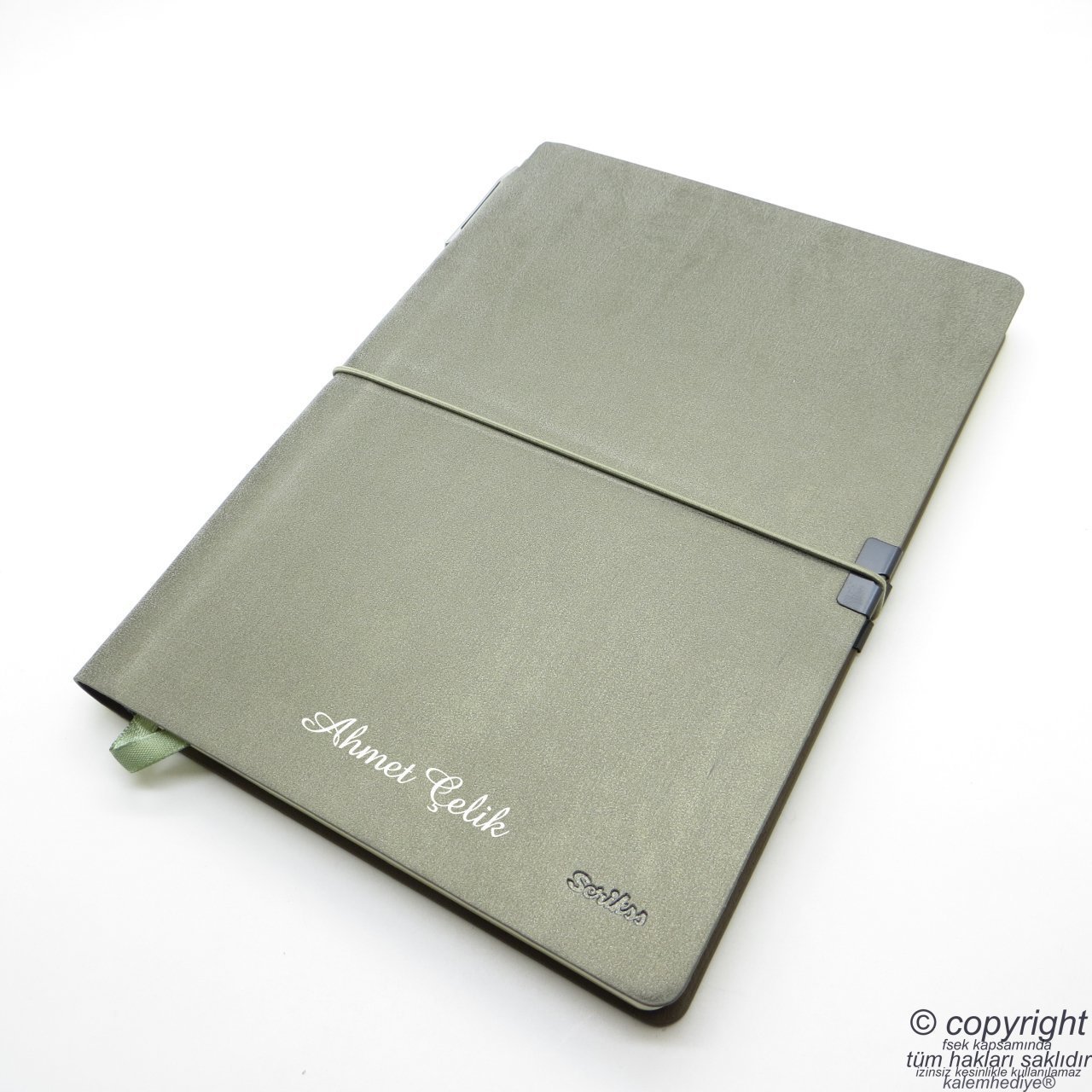 Scrikss İsme Özel Verona Defter + Kalem Hediyelik Set - SG182 İsme Özel Defter Set