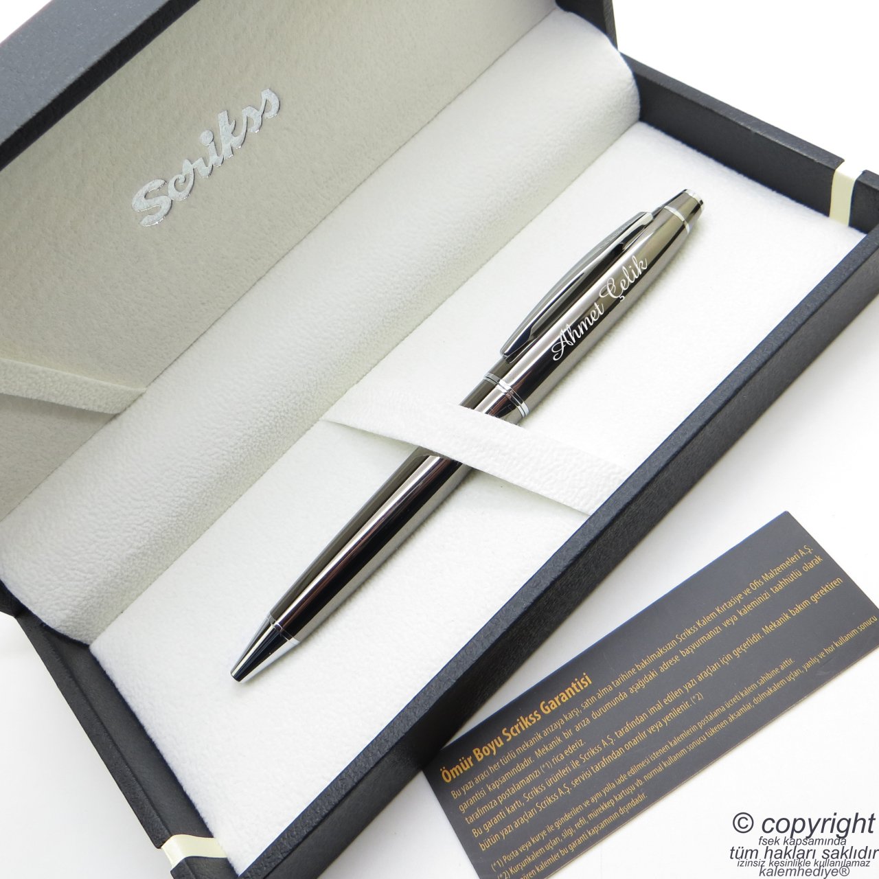 Scrikss 35 Titanium Tükenmez Kalem | Scrikss Kalem | İsme Özel Kalem | Hediyelik Kalem