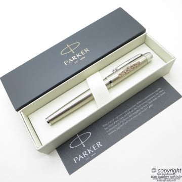 Parker Brushed Sanatsal Çizimli Roller Kalem | Benzersiz üründür. Yalnızca bir adet bulunmaktadır