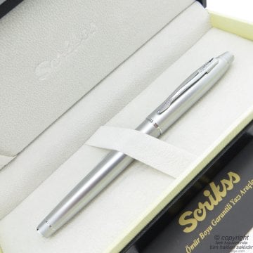 Scrikss 35 Mat Krom Roller Kalem | Scrikss Kalem | İsme Özel Kalem | Hediyelik Kalem