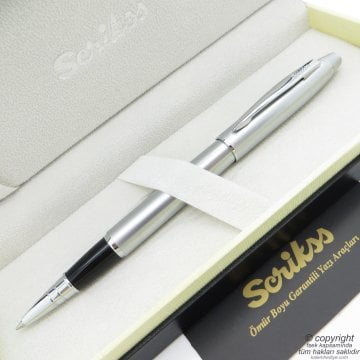 Scrikss 35 Mat Krom Roller Kalem | Scrikss Kalem | İsme Özel Kalem | Hediyelik Kalem