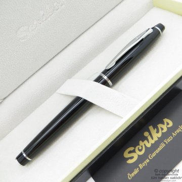 Scrikss 35 Siyah Roller Kalem | Scrikss Kalem | İsme Özel Kalem | Hediyelik Kalem