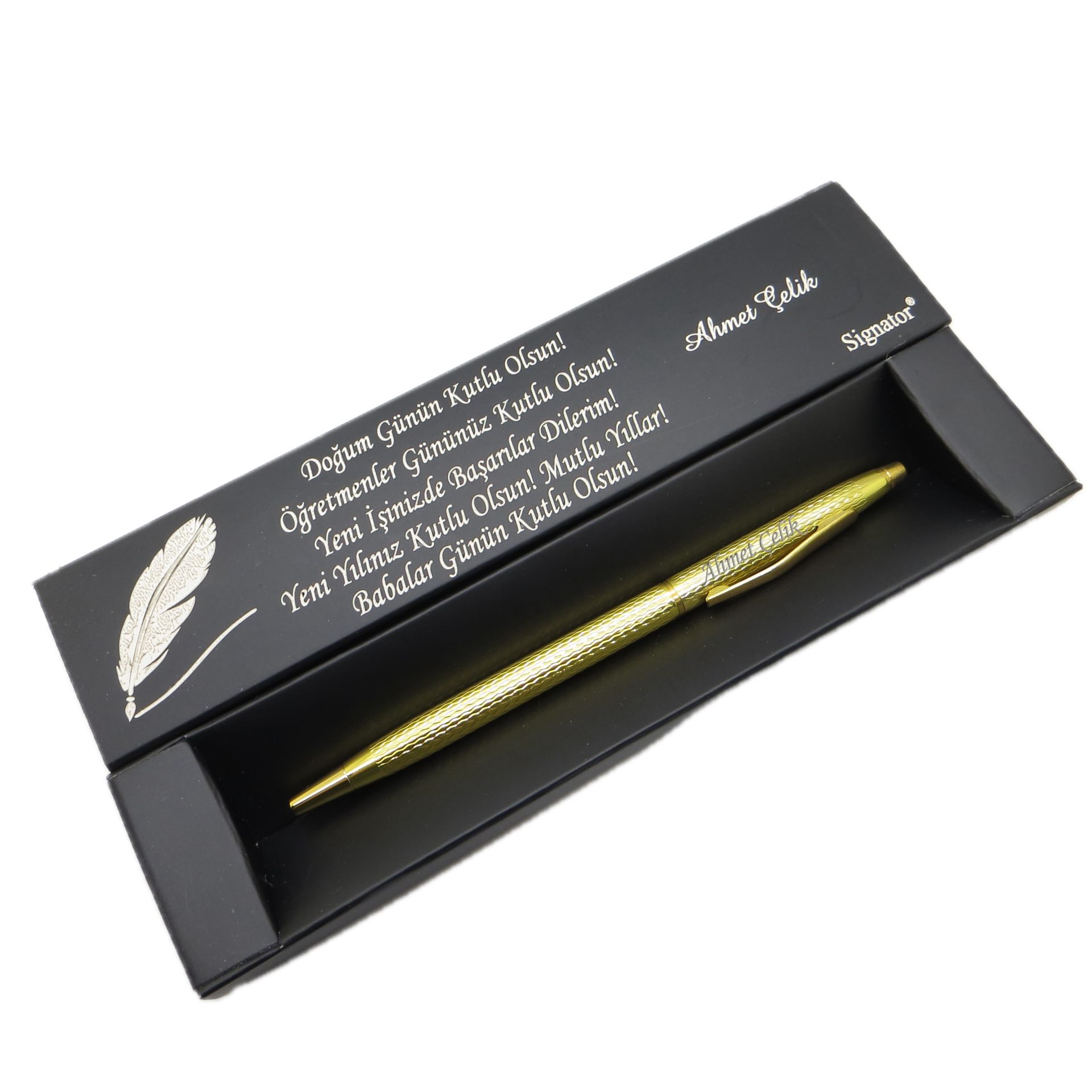Signator® C525 Slim Gold Tükenmez Kalem | İsme Özel Kalem | Hediyelik Kalem