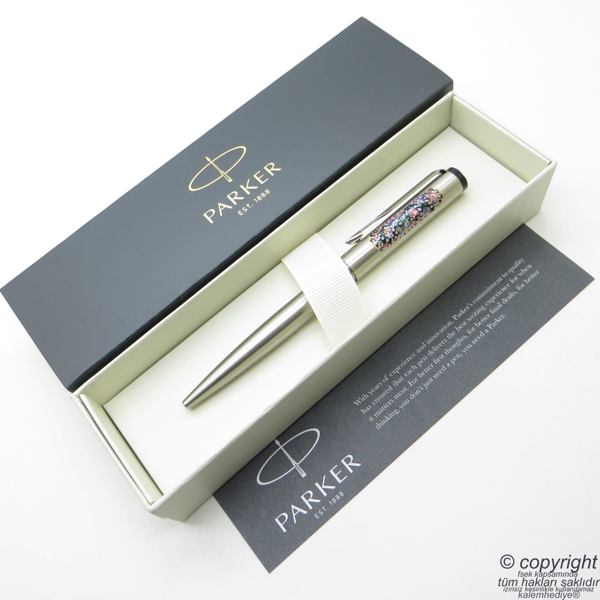 Parker Sanatsal Çizimli Tükenmez Kalem | Benzersiz üründür. Yalnızca bir adet bulunmaktadır