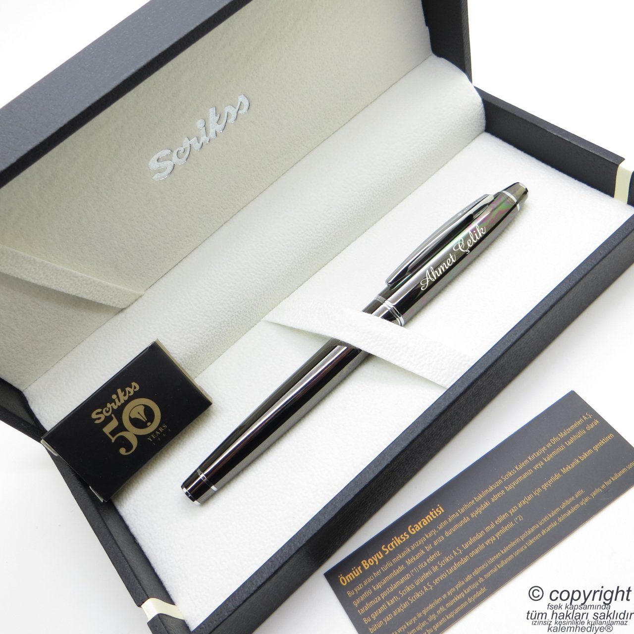 Scrikss 35 Titanium Dolma Kalem | Scrikss Kalem | İsme Özel Kalem | Hediyelik Kalem
