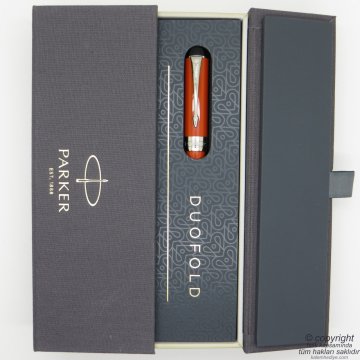 Parker Duofold Vintage CT 18K Altın Uç Dolma Kalem | Parker Kalem | İsme Özel Kalem | Hediyelik Kalem