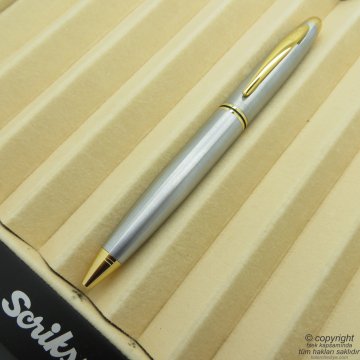 Scrikss 88 Gold Krom Tükenmez Kalem | Scrikss Kalem | İsme Özel Kalem | Hediyelik Kalem