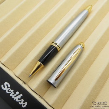 Scrikss 88 Gold Krom Roller Kalem | Scrikss Kalem | İsme Özel Kalem | Hediyelik Kalem