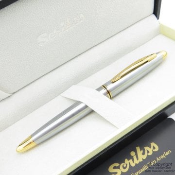 Scrikss 88 Gold Krom Dolma Kalem | Scrikss Kalem | İsme Özel Kalem | Hediyelik Kalem