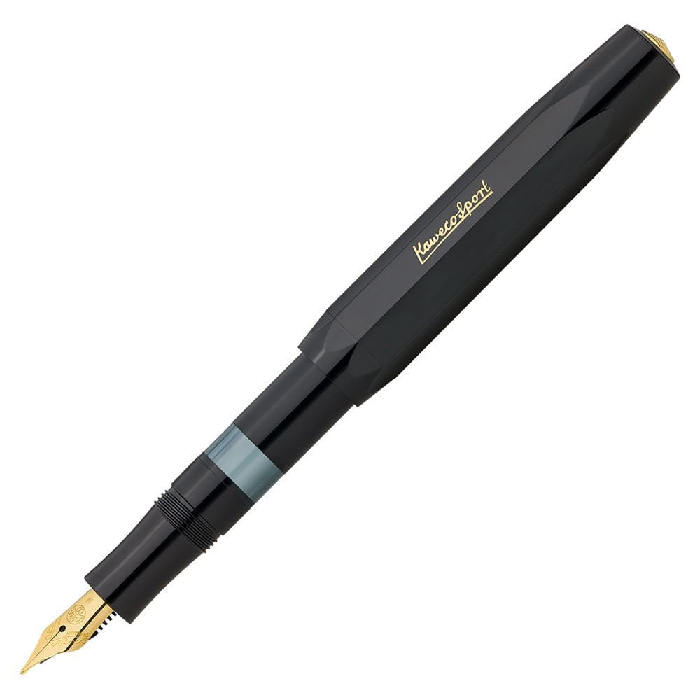 Kaweco Piston Sport Classic Dolma Kalem F Uç Black Gold 11000335