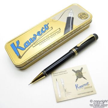 Kaweco 10000553 Dia2 Twist Kalem Versatil Siyah Altın 0.7 mm | İsme Özel Kalem