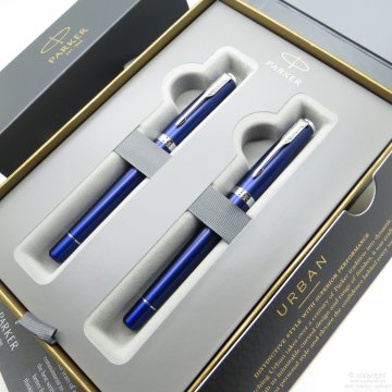 Parker Urban Gece Mavisi Dolma Kalem + Roller Kalem Seti | İsme Özel Kalem
