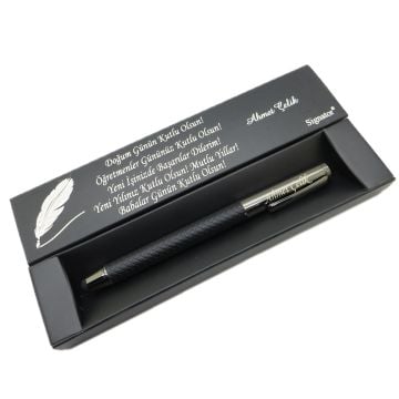 Signator® C568 Titanyum Siyah Roller Kalem | İsme Özel Kalem | Hediyelik Kalem